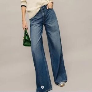 NWT Reformation Rui Wide Leg Jeans